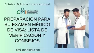 Preparación para su examen médico de visa lista de verificación y consejos -  Clínica Médica Internacional