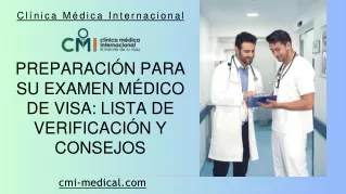 Preparación para su examen médico de visa lista de verificación y consejos -  Clínica Médica Internacional