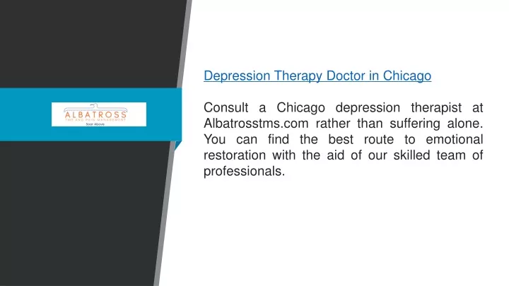 depression therapy doctor in chicago consult