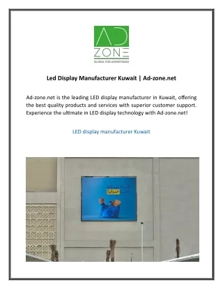 Led Display Manufacturer Kuwait  Ad-zone.net02
