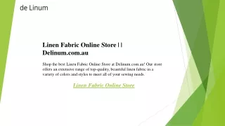 Linen Fabric Online Store   Delinum.com.au
