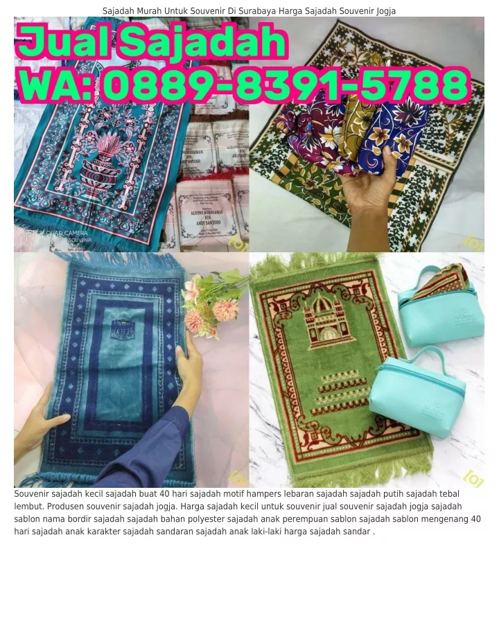 sajadah murah untuk souvenir di surabaya harga