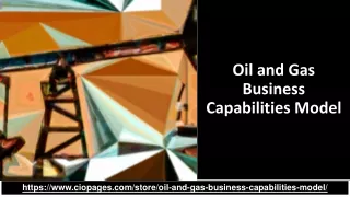 oil and gas business capabilities model