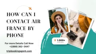 how can i contact air france by phone