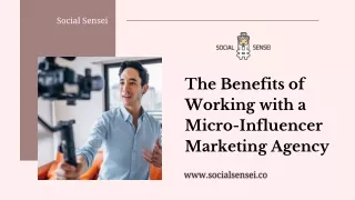 The Benefits of Working with a Micro-Influencer Marketing Agency