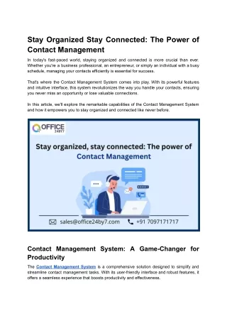 Stay Organized  Stay Connected_ The Power of Contact Management