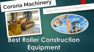 Best Roller Construction Equipment