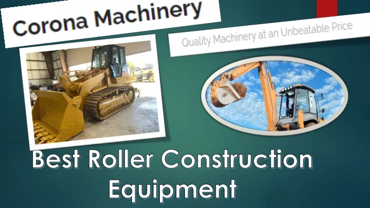 best roller construction equipment