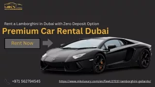 Rent Lamborghini in Dubai Per Day/Weekly/Monthly | 971562794545 MKV