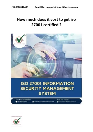 91 8860610495 email us support@siscertifications
