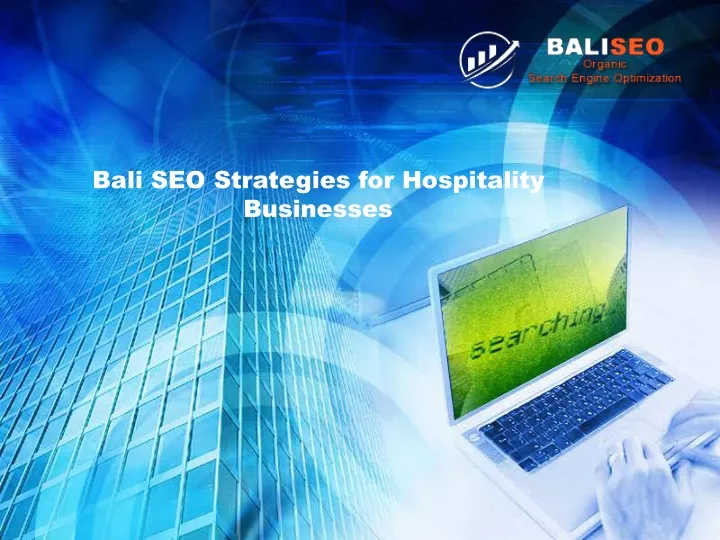 bali seo strategies for hospitality businesses