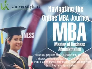 Navigating the Online MBA Journey