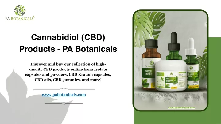 cannabidiol cbd products pa botanicals