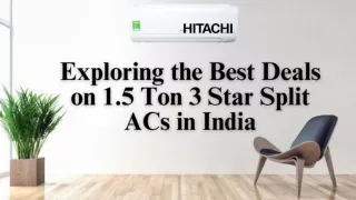 Exploring the Best Deals on 1.5 Ton 3 Star Split ACs in India
