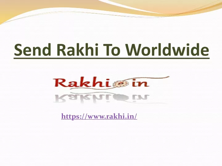 send rakhi to worldwide