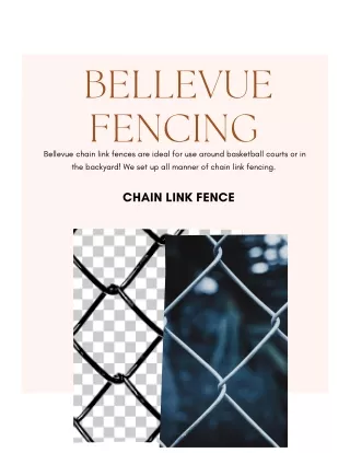 Benefits of Chain Link Fence |BELLEVUE FENCING