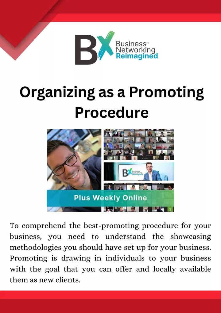 organizing as a promoting procedure