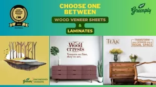 How to Choose Between Wood Veneer Sheets & Laminates?