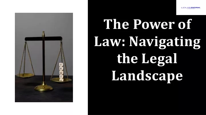 the power of law navigating the legal landscape