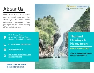 Thailand Holidays & Honeymoons Tour Packages
