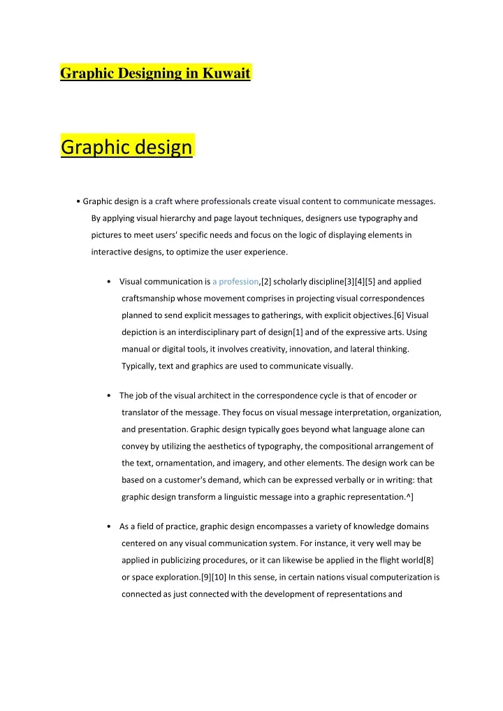 graphic designing in kuwait