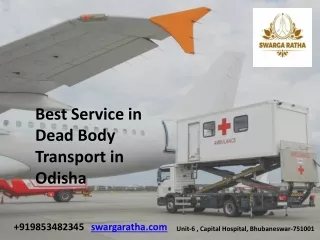 Best Service in Dead Body Transport in Odisha