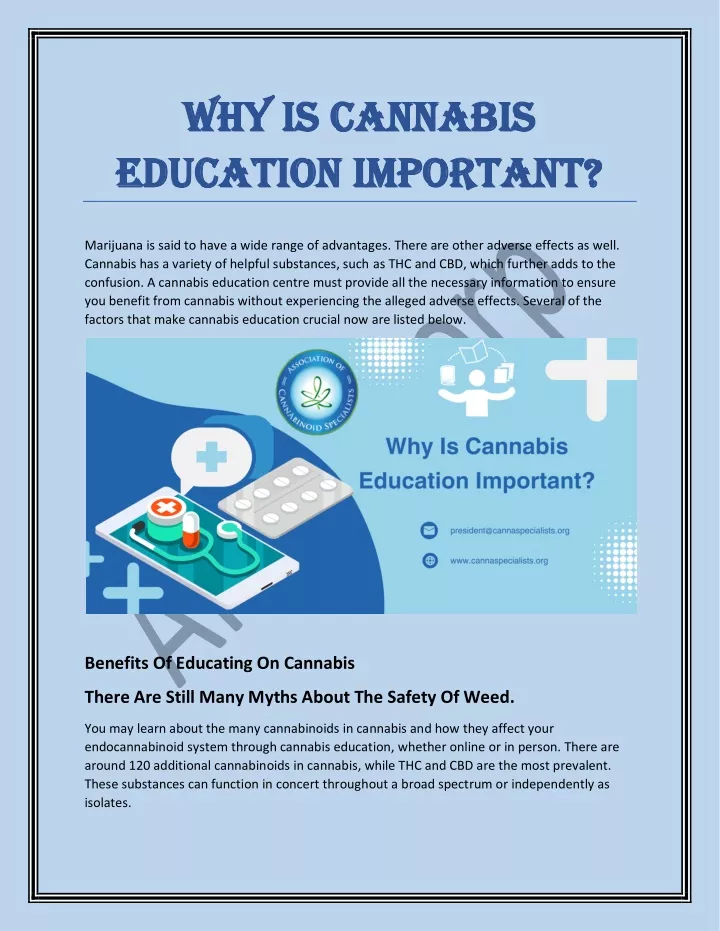 why is cannabis why is cannabis education
