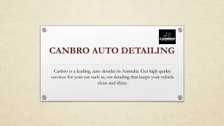 Canberra Car detailing services |Australia|