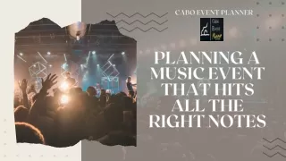 Planning A Music Event That Hits All The Right Notes