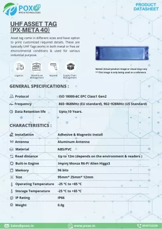 POXO- RFID UHF tag (PX-META 40)