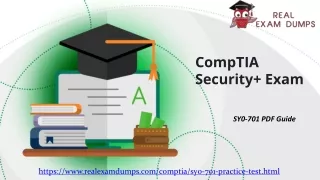 Latest CompTIA SY0-701 Dumps PDF ~ Secret Of Success| RealExamDumps.com