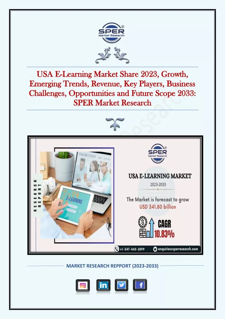 usa e usa e learning market share 2023 growth