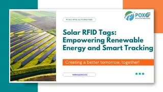 Solar RFID tags manufacturers - POXO