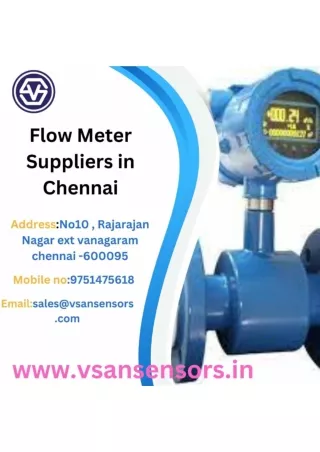 flow meter suppliers in chennai