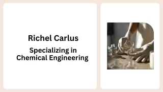 Richel Carlus - Specializing in Chemical Engineering
