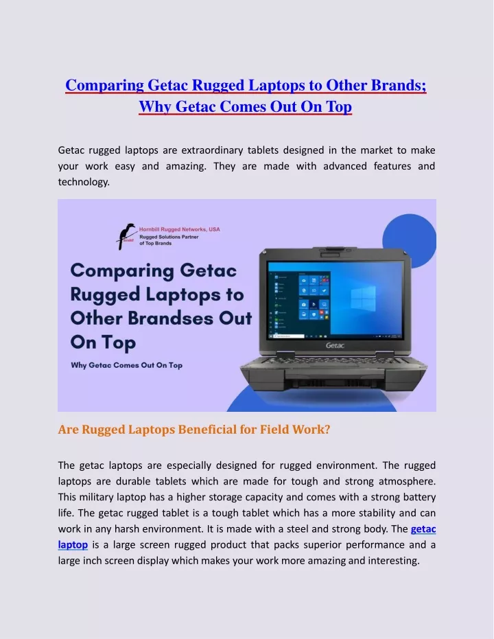 comparing getac rugged laptops to other brands