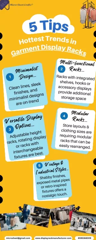 Top 5 Hottest Trends in Garment Display Rack