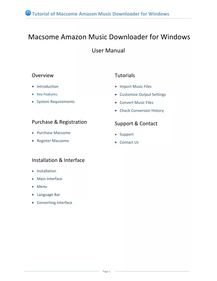 tutorial of macsome amazon music downloader