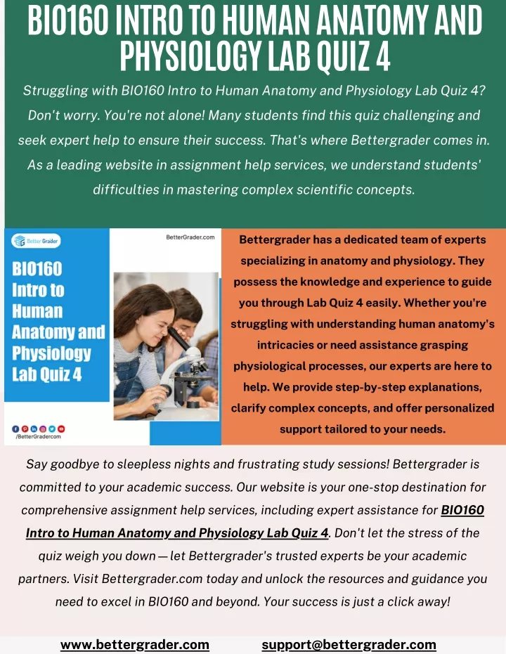 bio160 intro to human anatomy and physiology