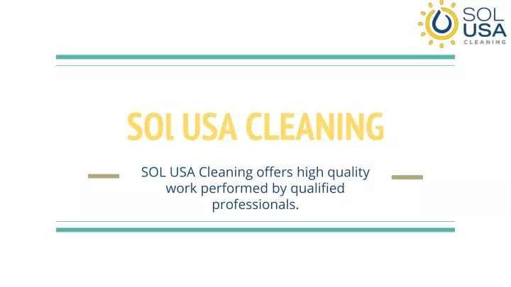 sol usa cleaning