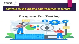 Software Testing Training and Placement in Toronto