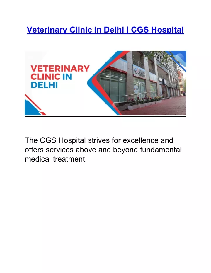 veterinary clinic in delhi cgs hospital