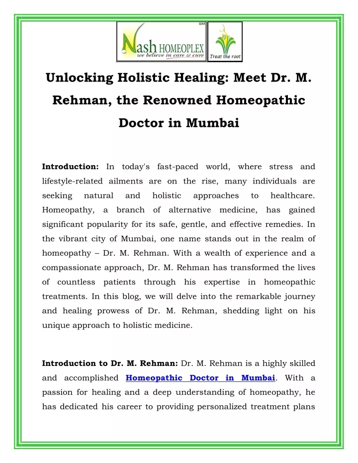 unlocking holistic healing meet dr m