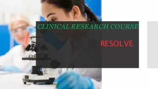 clinical research course