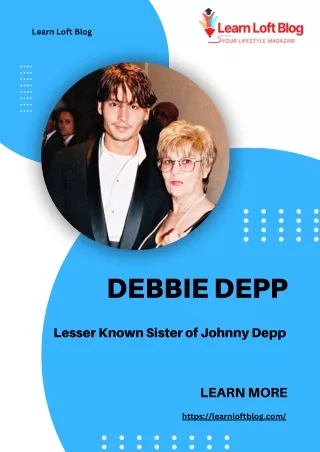 Meet Debbie Depp Lesser Known Sister of Johnny Depp
