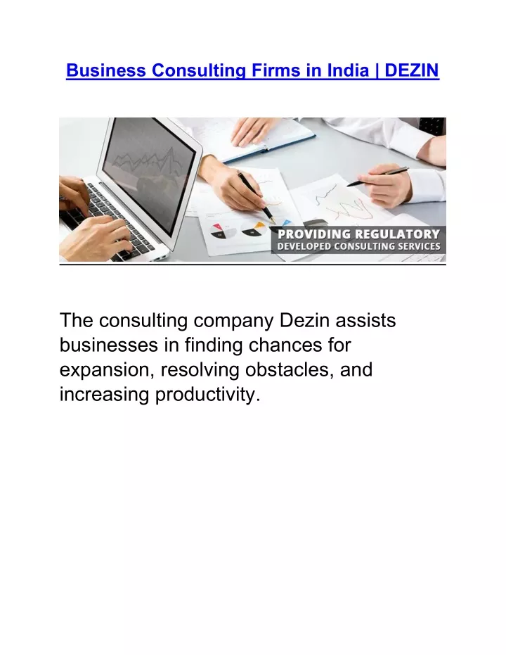 business consulting firms in india dezin