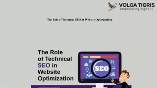 The Role of Technical SEO in Website Optimization