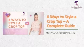 6 ways to Style a crop top – A Complete Guide — Hot Style Online