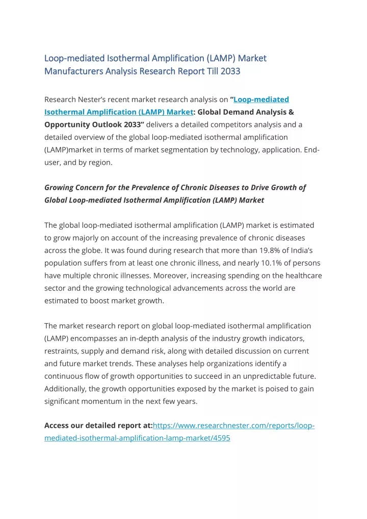 loop loop mediated isothermal amplification lamp