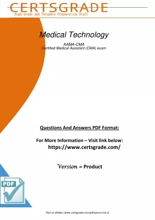 AAMA CMA Demo PDF Sample Questions and Test Your Knowledge